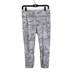 Lululemon‎ Women's Time To Sweat Crop Leggings 23" Inseam Size 10 Gym Pockets